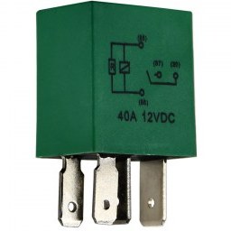 میکرو رله 4 فیش 40 آمپر سبز VCL